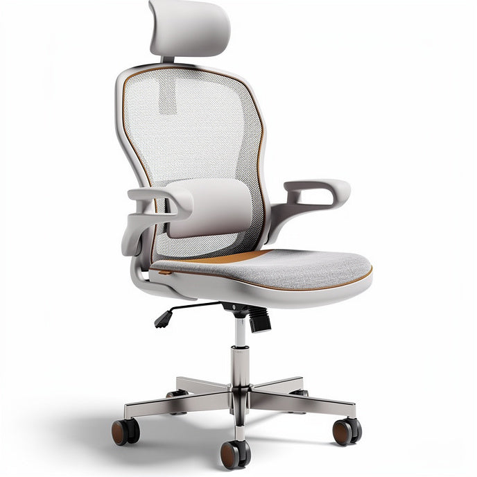 **Ergonomische bureaustoel met ademend netstof en verstelbare functies**