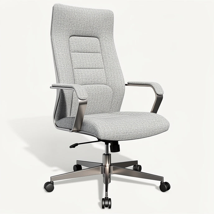**Ergonomische bureaustoel met verstelbare armleuningen en hoge rugleuning**